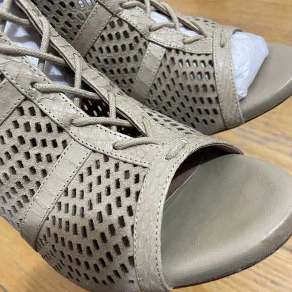 JOIE Shari Basic Buff Leather Stiletto Peep Toe EU Size 37 / US Size 6.5 - Picture 5 of 10